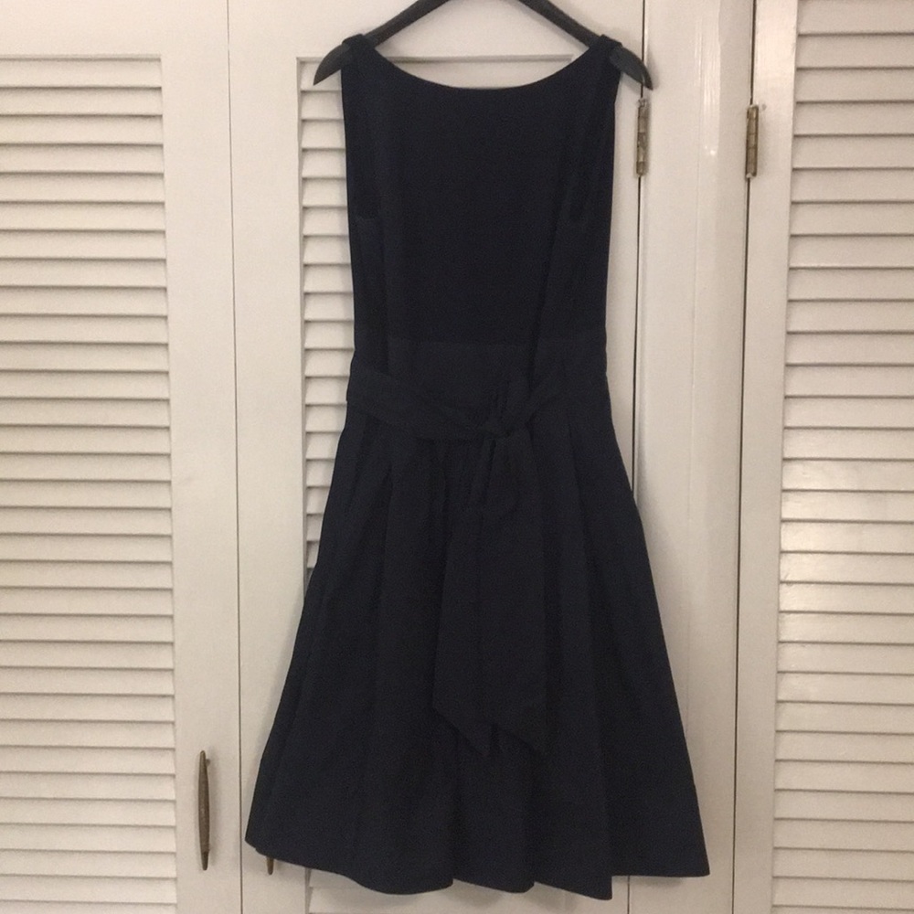 Ralph Lauren Navy Blue A Line Cocktail Dress